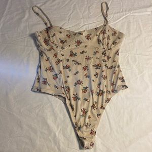 Rue21 spaghetti strap floral bodysuit